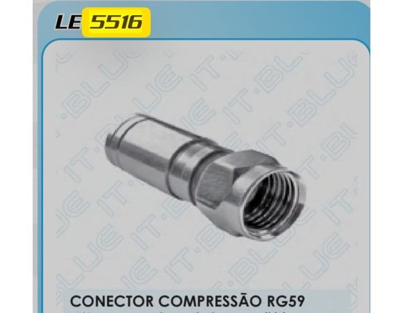 ADAPT CONECTOR COMPRESSÃO RG59