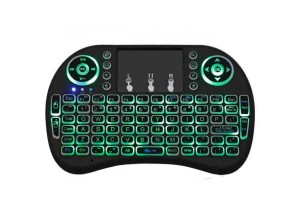 mINI TECLADO MOUSE S/ FIO COM LUZ 7716