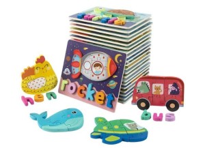 QUEBRA CABEÇA EM MADEIRA 3D GK3156