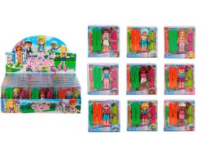 COLEÇÃ  BONECA ESTILO PLAYMOBIL SKATISTA RADICAL TK-AB7990