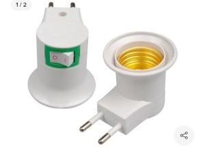 SOQUETE E27 BOCAL LAMPADA TOMADA BOTÃO CHAVE LIGA/DESLIGA